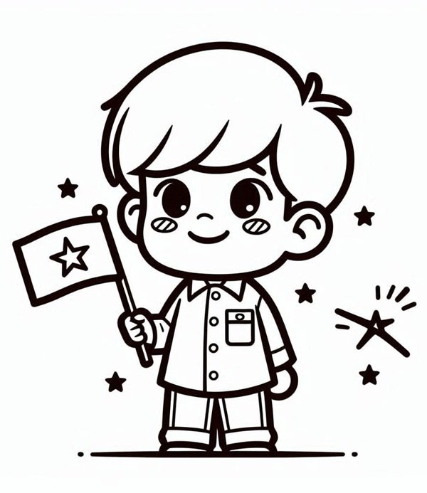 tô màu lá cờ việt nam 20