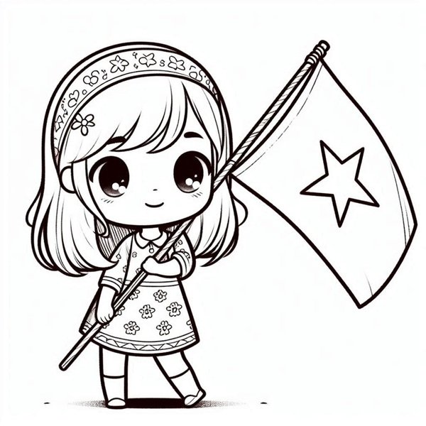 tô màu lá cờ việt nam 22