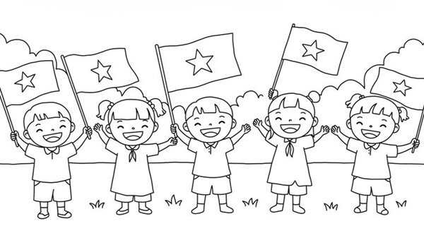 tô màu lá cờ việt nam 29