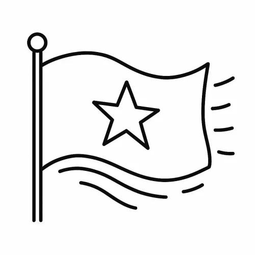 tô màu lá cờ việt nam 3