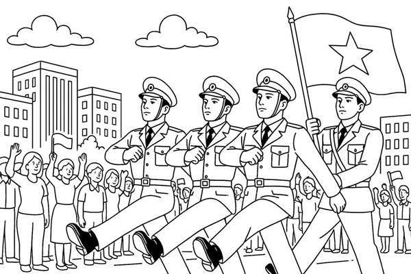 tô màu lá cờ việt nam 30