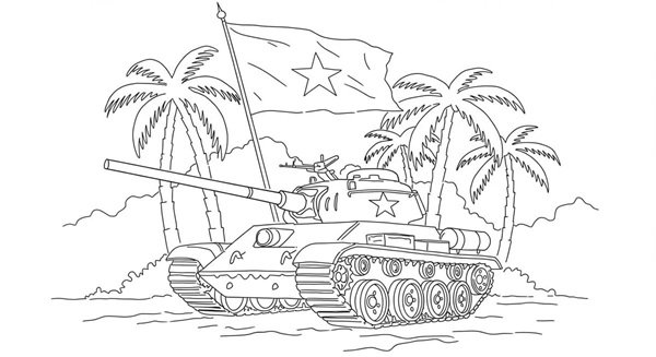 tô màu lá cờ việt nam 31