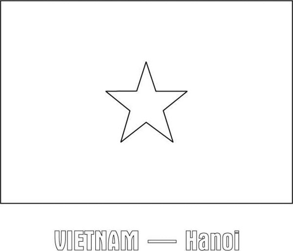 tô màu lá cờ việt nam 35