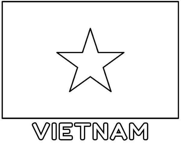 tô màu lá cờ việt nam 36