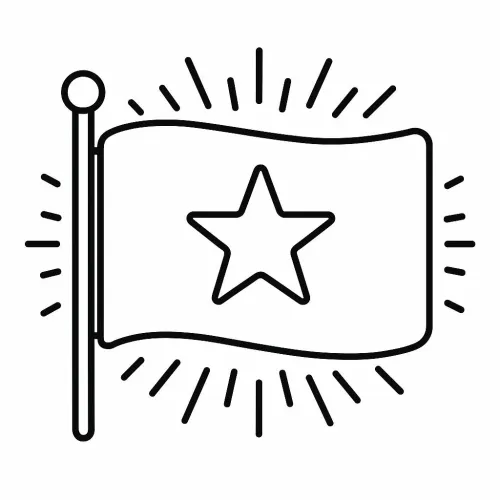 tô màu lá cờ việt nam 4