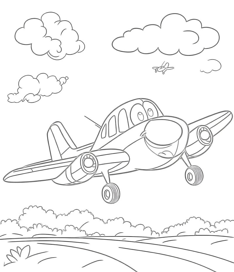 tô màu máy bay 13