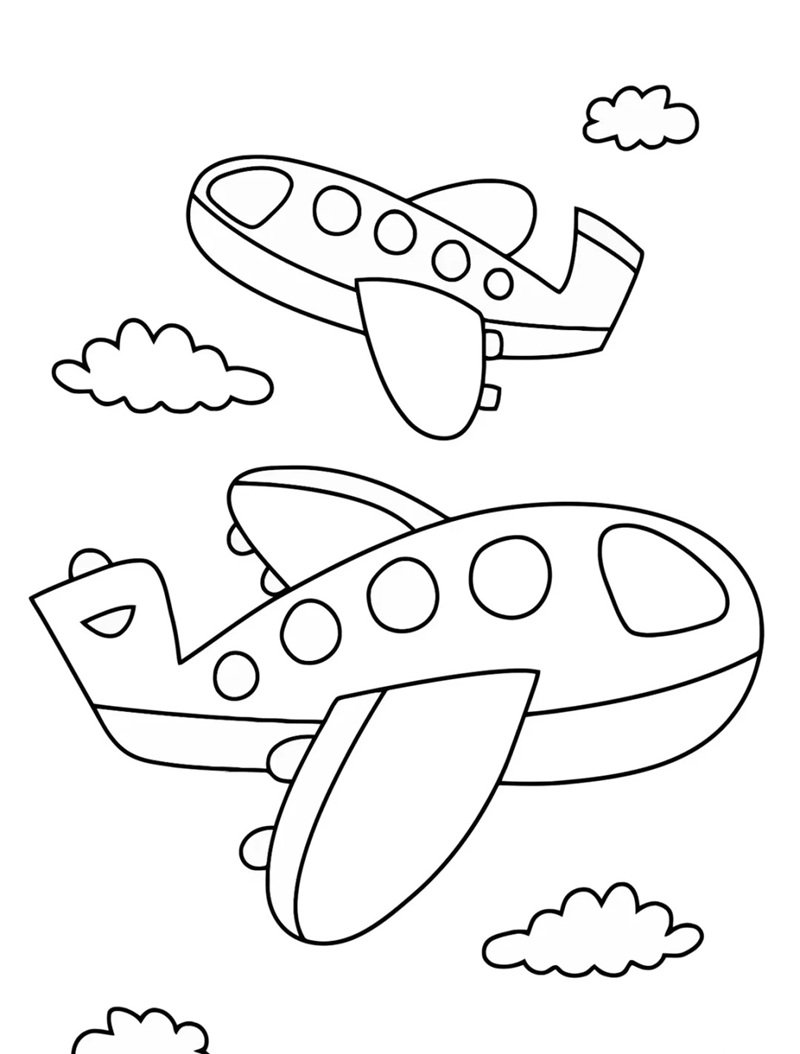 tô màu máy bay 16