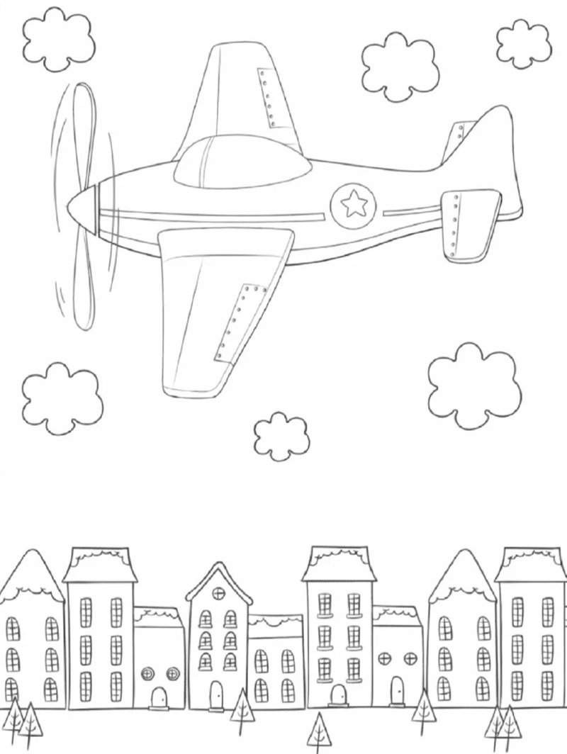 tô màu máy bay 17