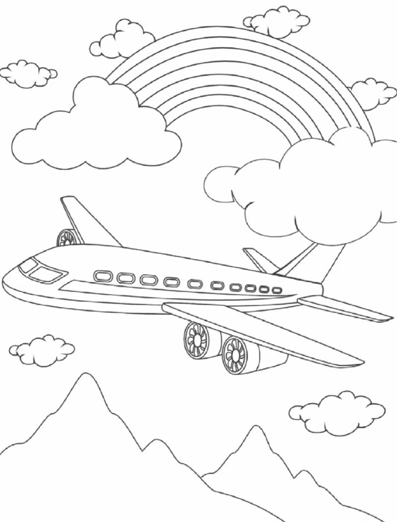 tô màu máy bay 18