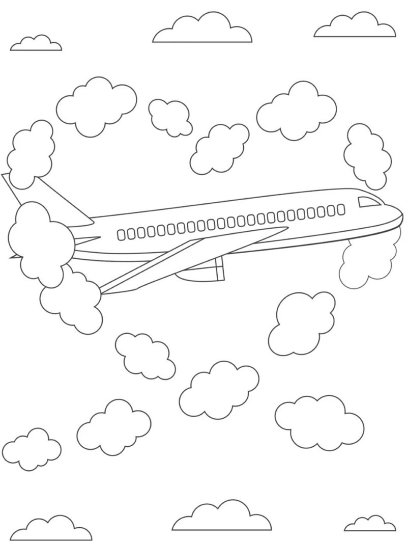 tô màu máy bay 24