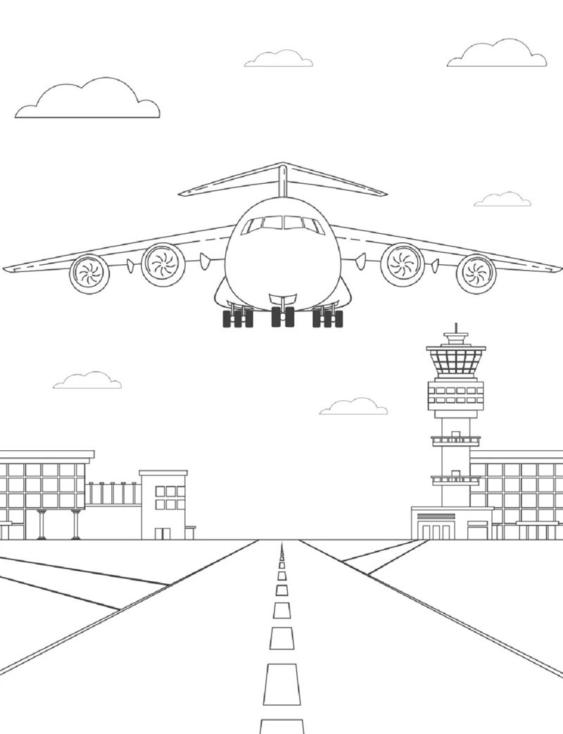 tô màu máy bay 3