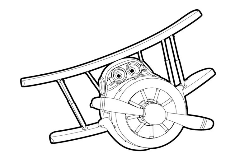 tô màu máy bay 32