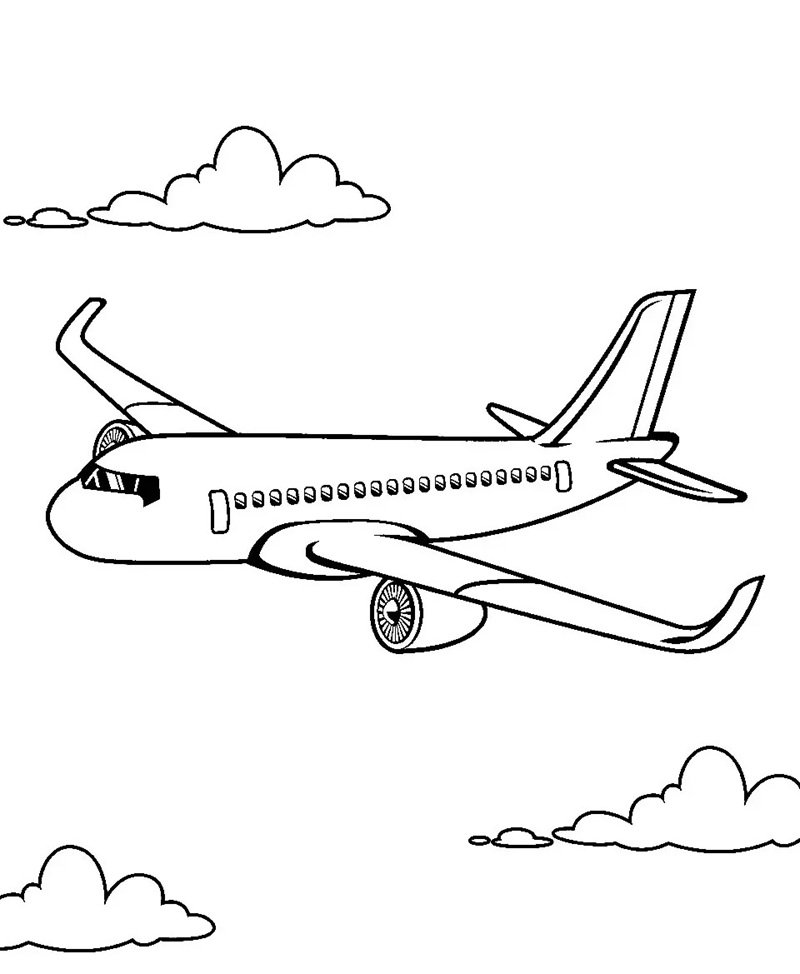 tô màu máy bay 34