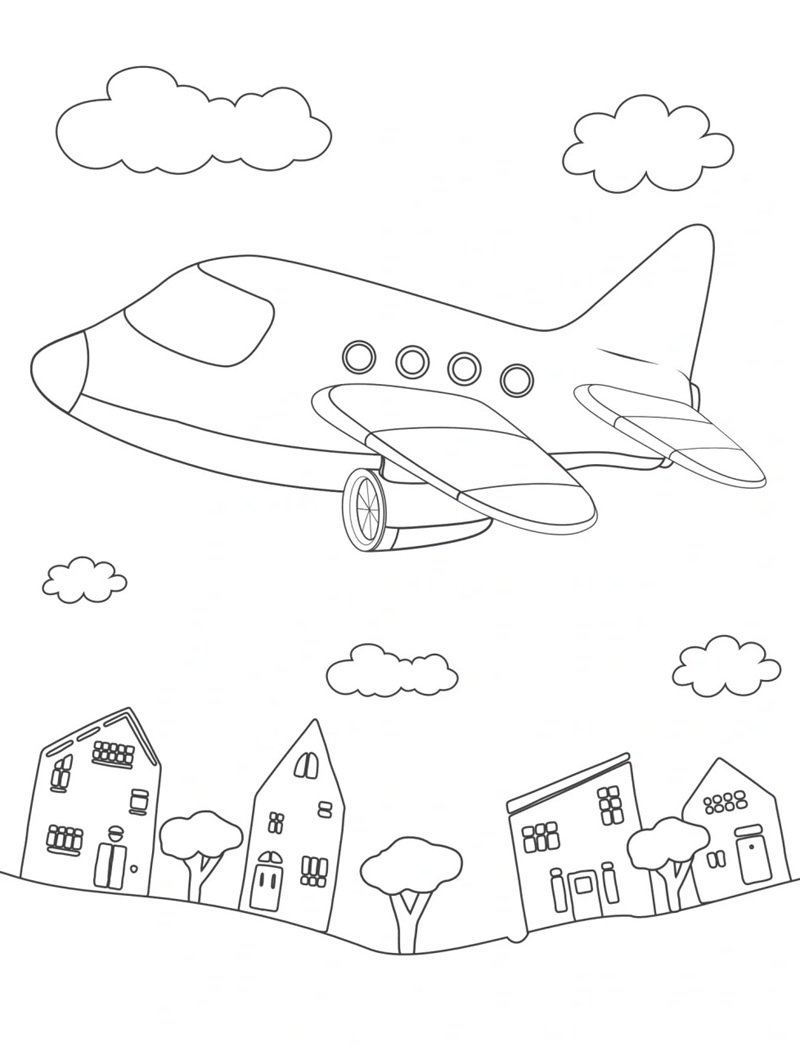 tô màu máy bay 36