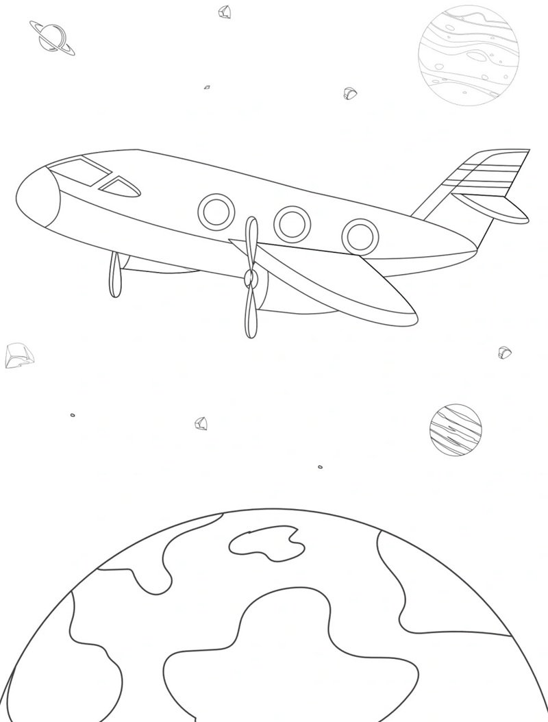 tô màu máy bay 38