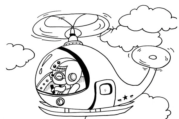 tô màu máy bay trực thăng 25