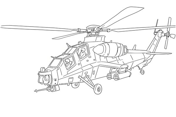 tô màu máy bay trực thăng 27