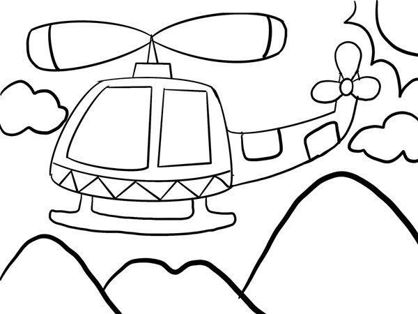 tô màu máy bay trực thăng 28