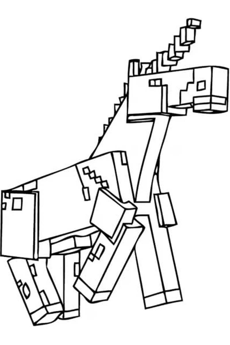 tô màu minecraft 15