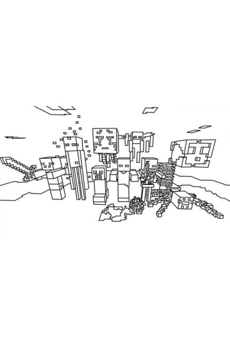 tô màu minecraft 22