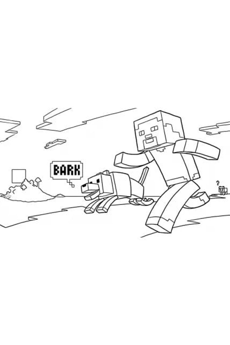 tô màu minecraft 28