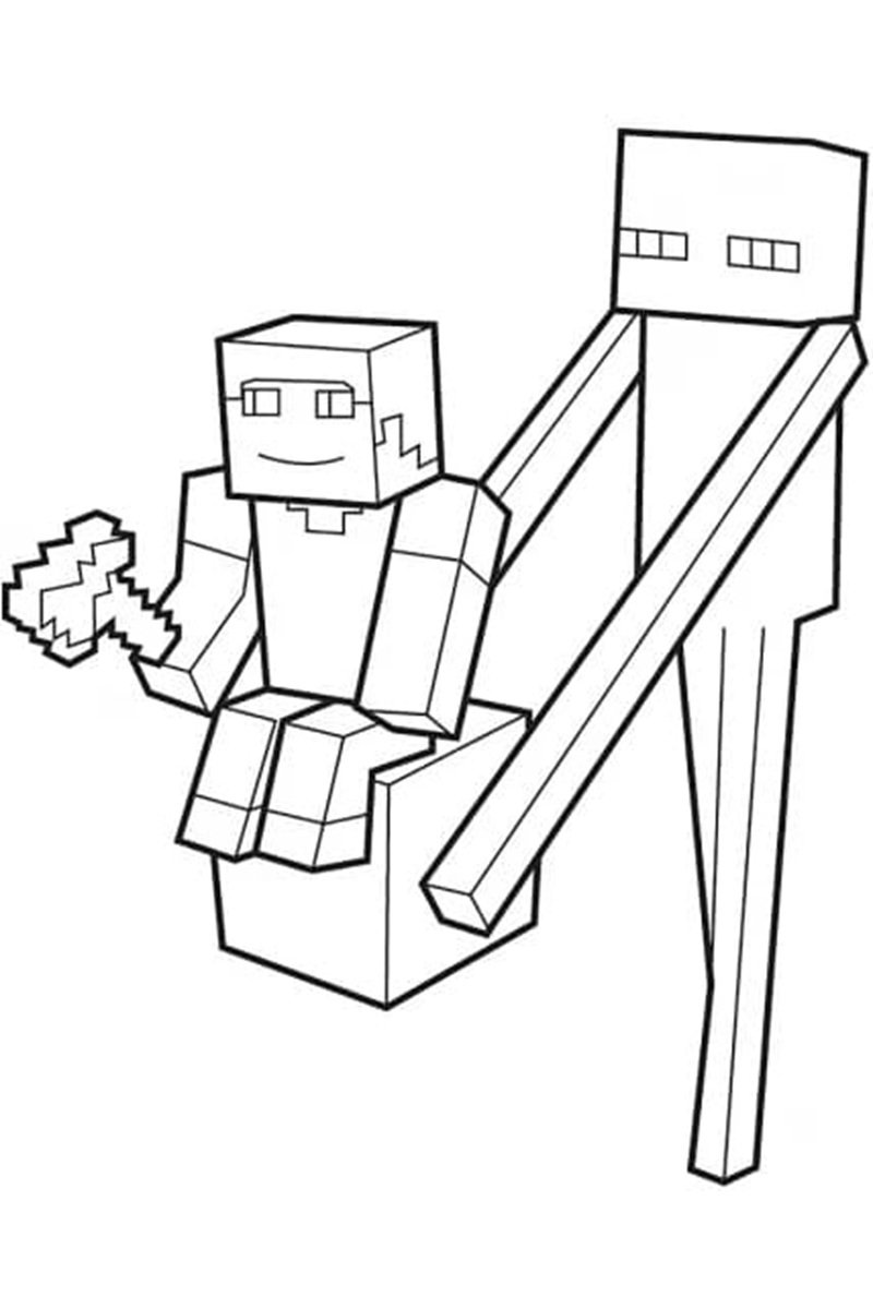 tô màu minecraft 29