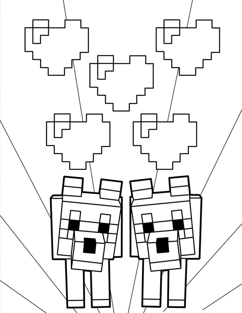 tô màu minecraft 32