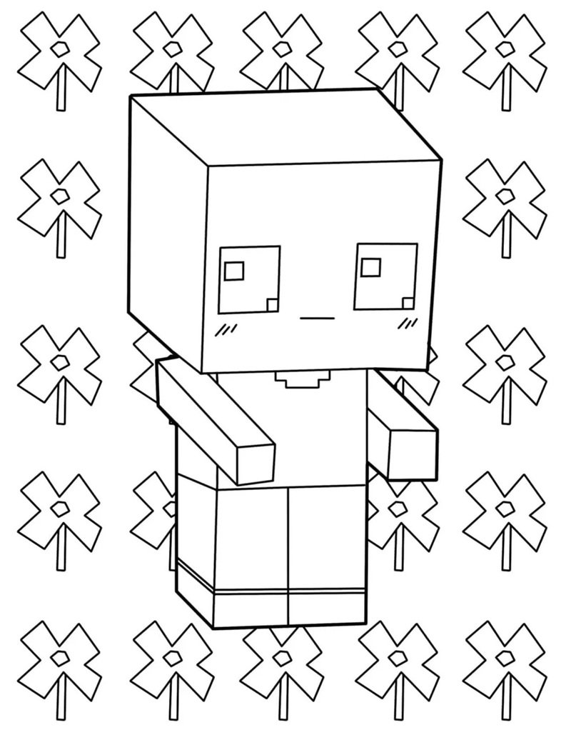 tô màu minecraft 33