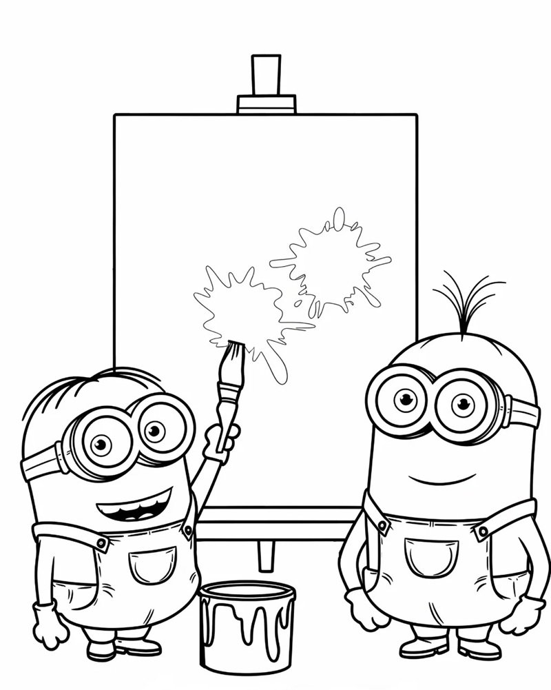 tô màu minion 35
