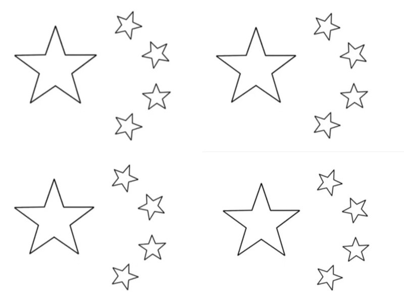 tô màu ngôi sao 26