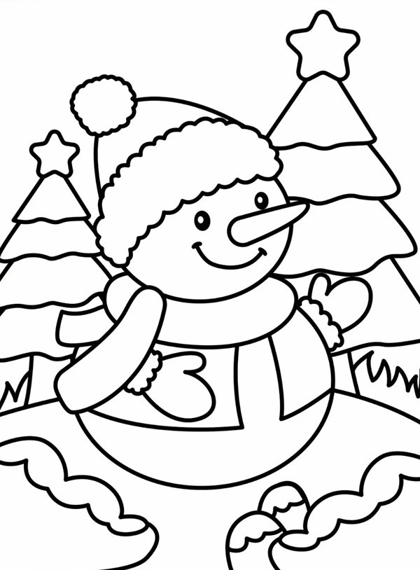 tô màu người tuyết 10