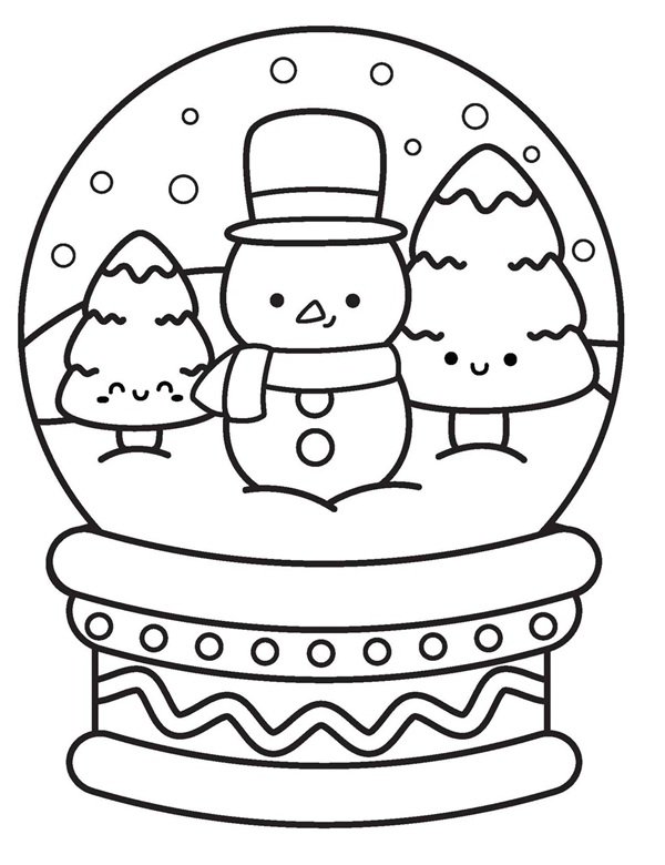 tô màu người tuyết 20