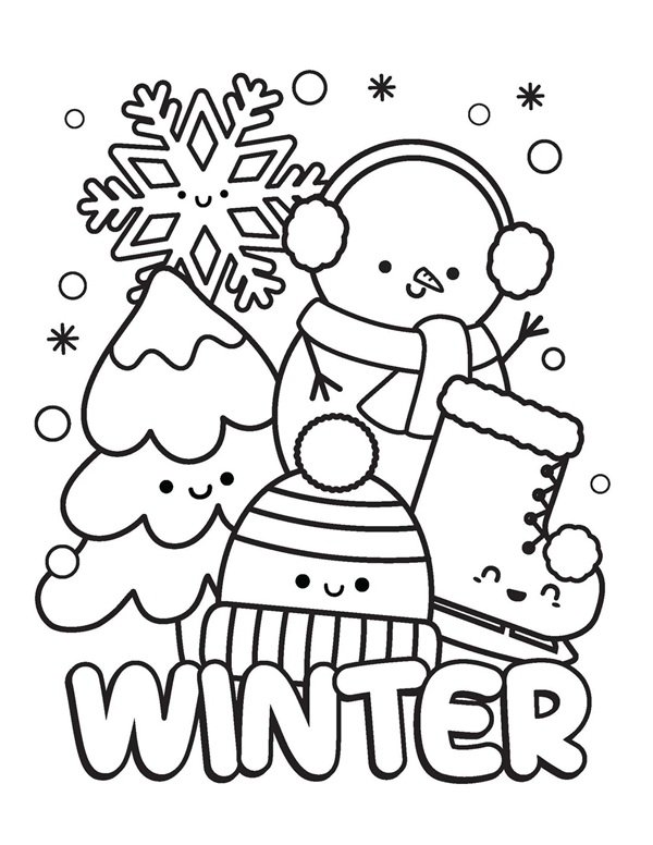 tô màu người tuyết 21