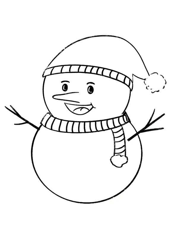 tô màu người tuyết 24