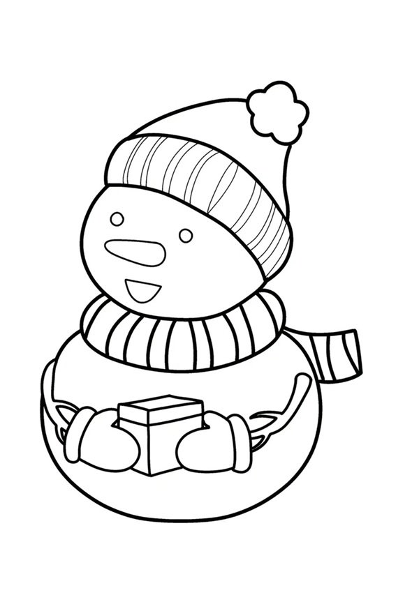 tô màu người tuyết 25