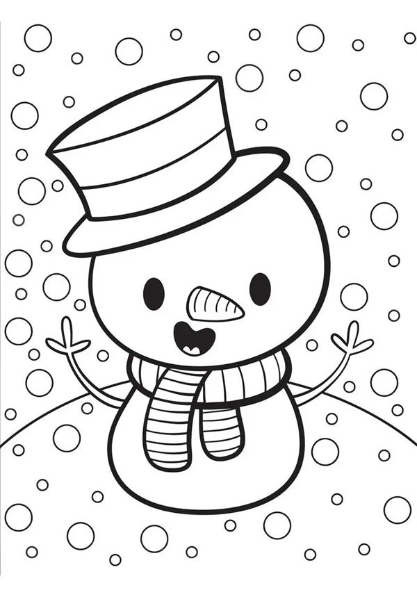 tô màu người tuyết 3