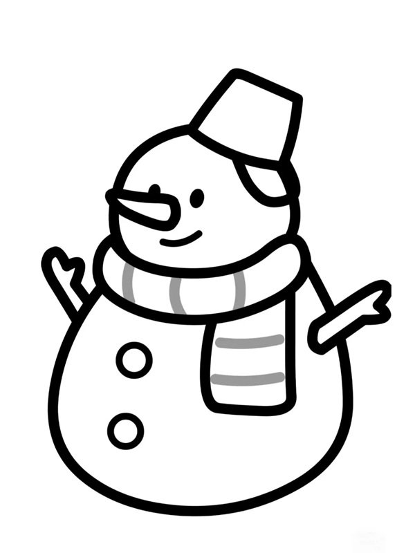 tô màu người tuyết 32
