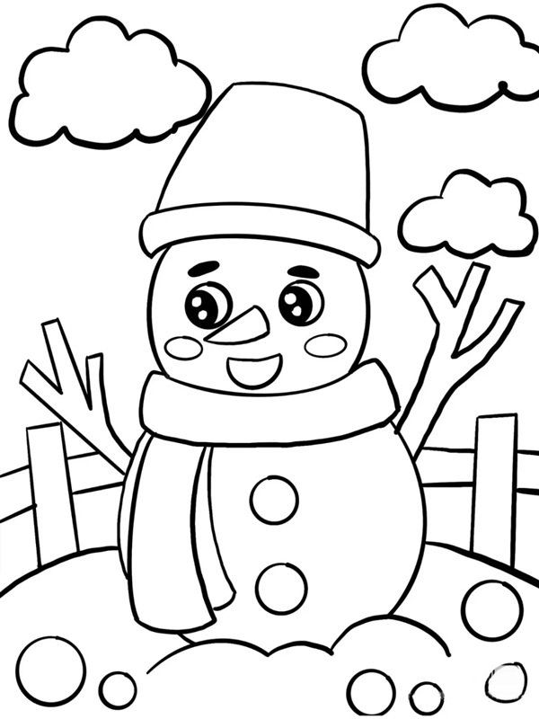 tô màu người tuyết 33