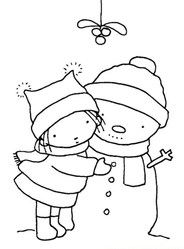 tô màu người tuyết 34