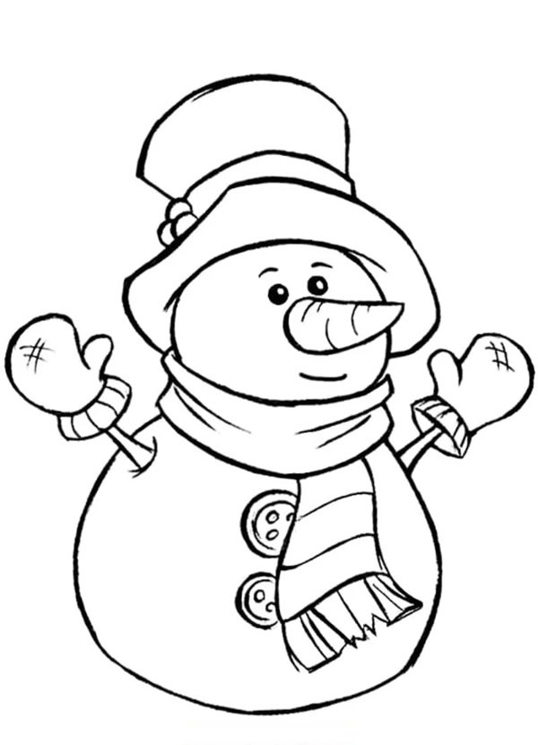 tô màu người tuyết 35