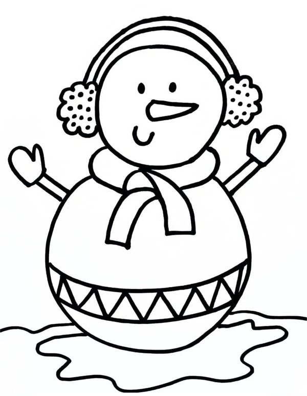 tô màu người tuyết 37