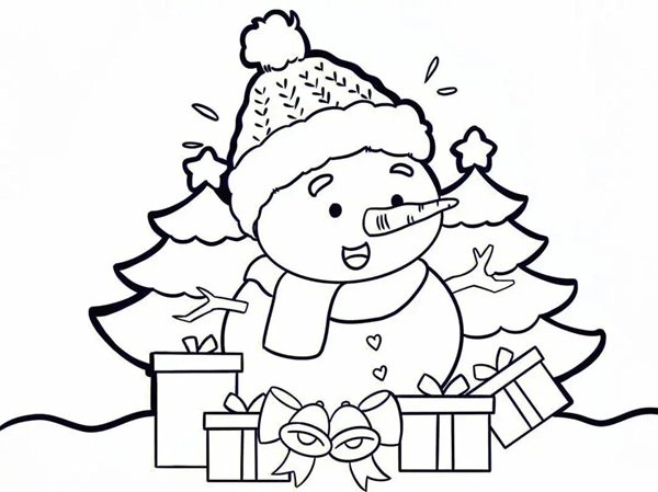 tô màu người tuyết 4