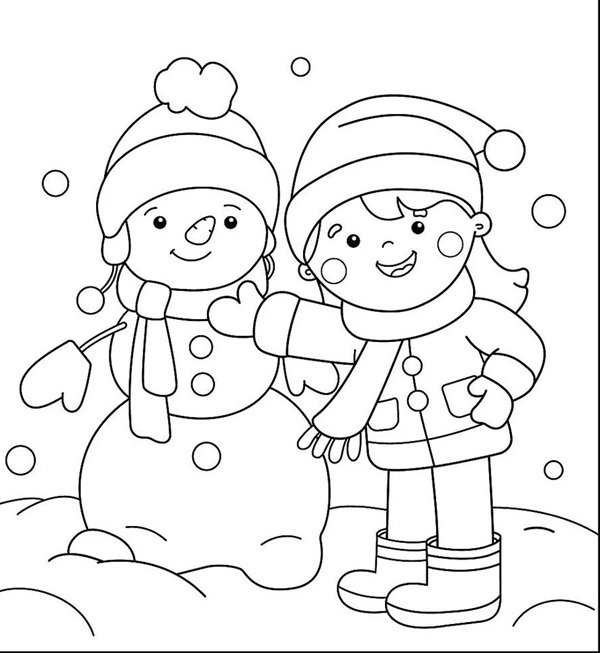 tô màu người tuyết 7