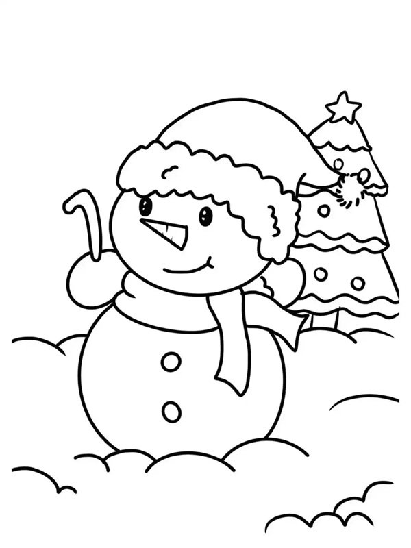 tô màu người tuyết 9