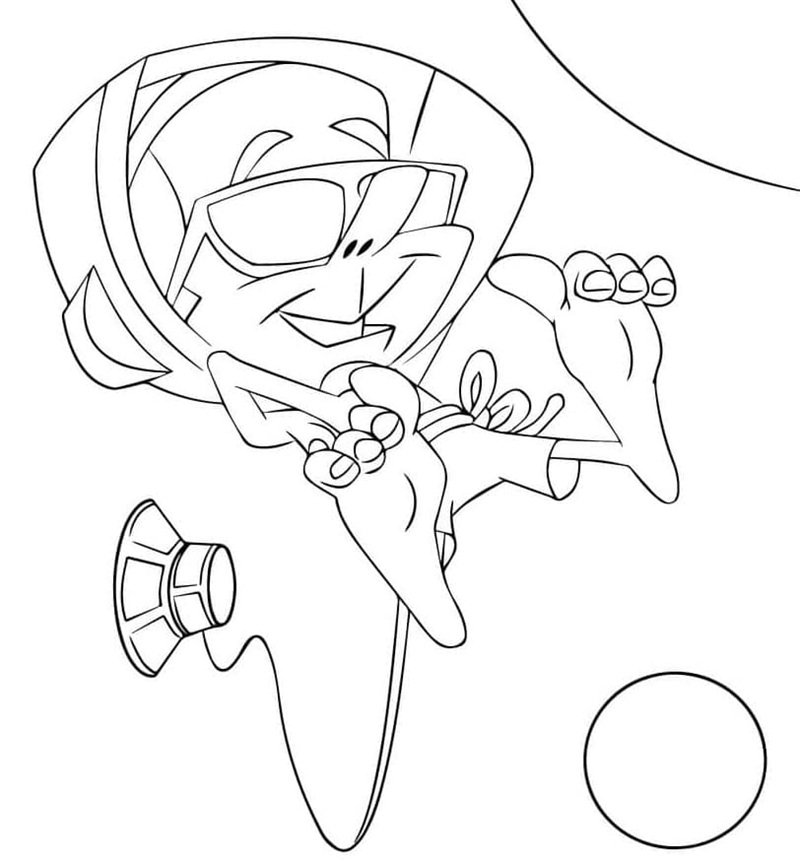 tô màu phi hành gia 10