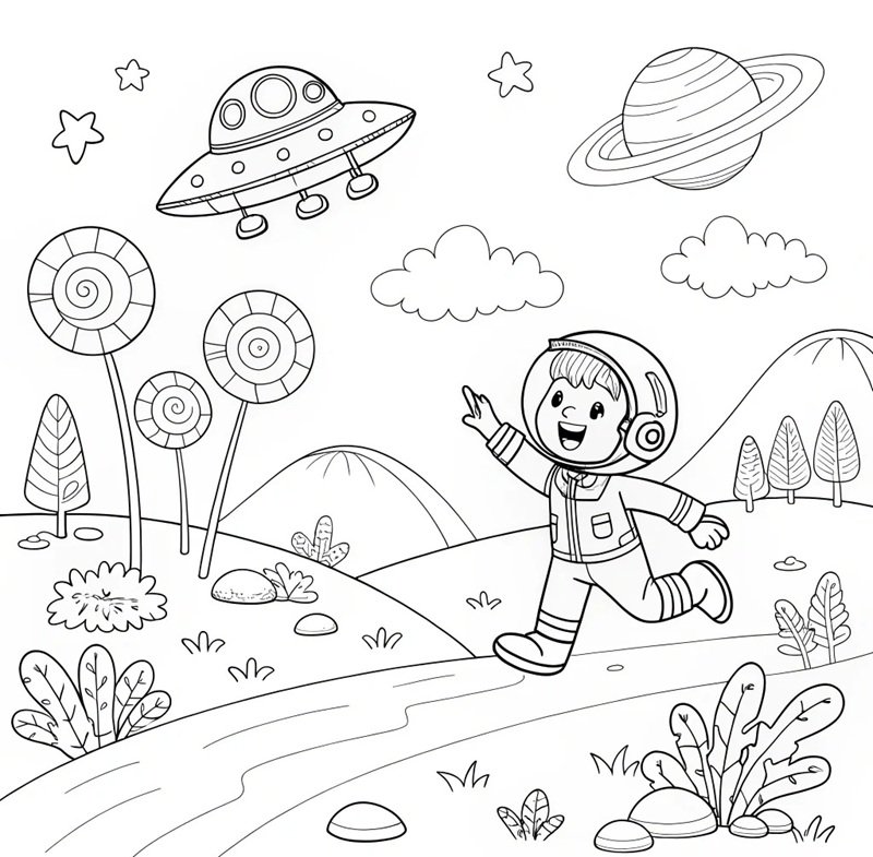 tô màu phi hành gia 23