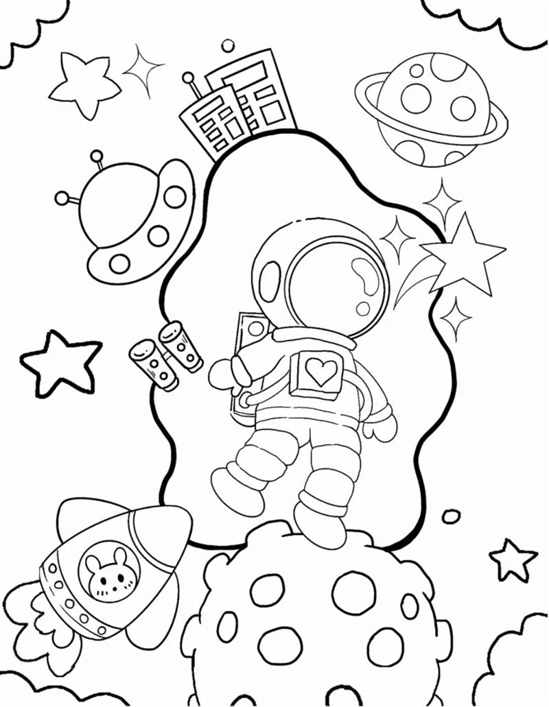 tô màu phi hành gia 27