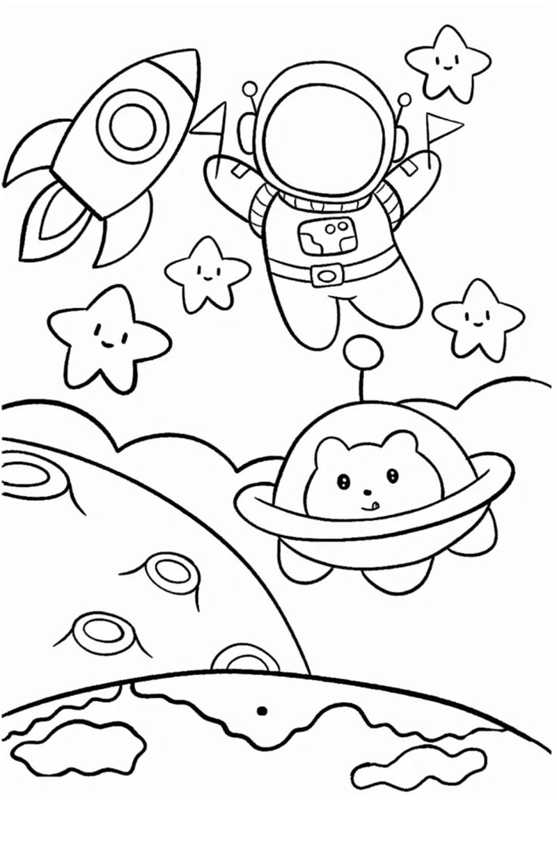 tô màu phi hành gia 28