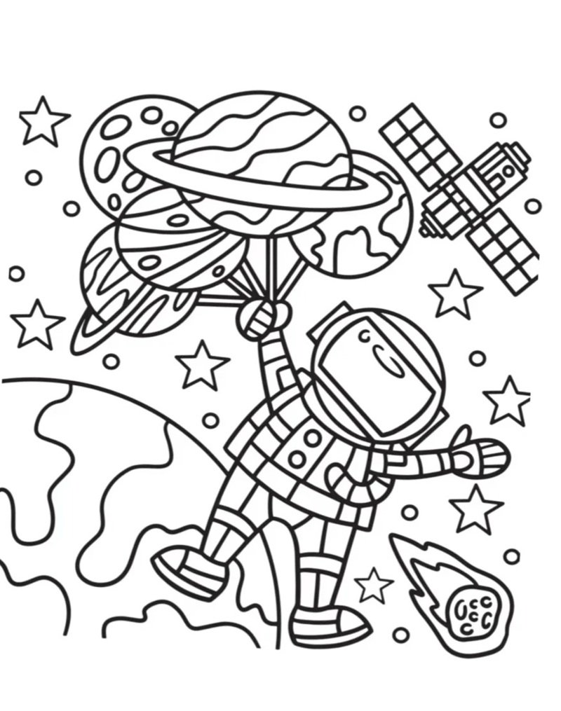 tô màu phi hành gia 30