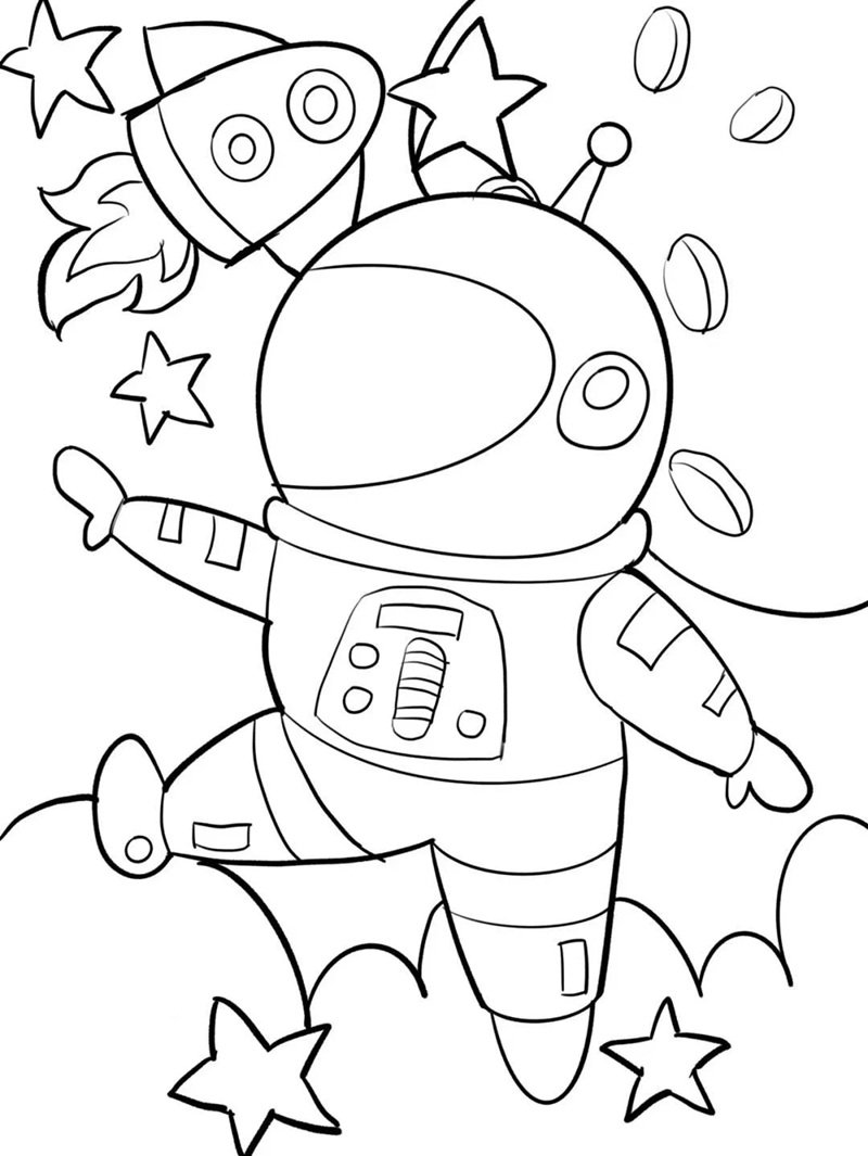 tô màu phi hành gia 31